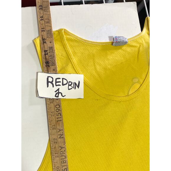 Vintage Speedo Yellow Tank Top 90’s Size XL USA Made - Picture 4 of 8